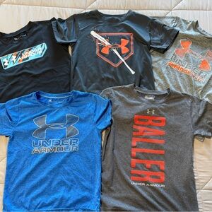 Under Armour Kids Tees - Blue, Black, Gray, Red